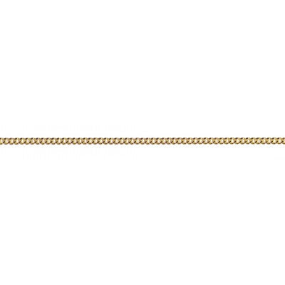 9ct Yellow Gold 50cm Diamond Cut Curb Chain