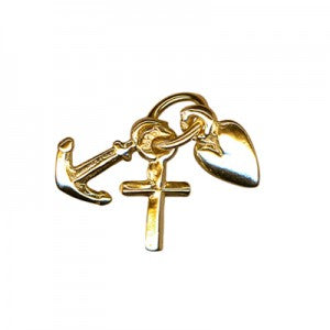 9ct Yellow Gold Hope/Faith/Charity Charm