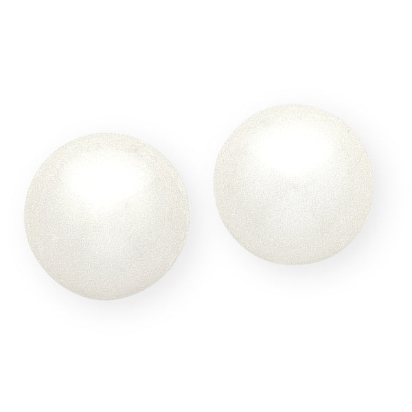 Sterling Silver White 8mm Freshwater Pearl Studs