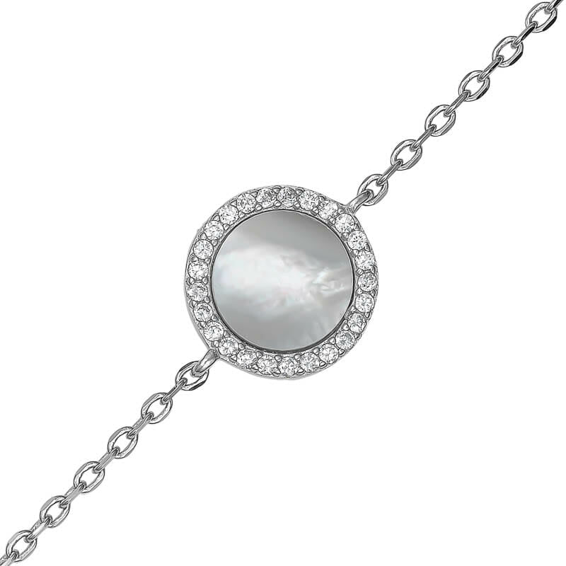 Sterling Silver Mother of Pearl Bracelet