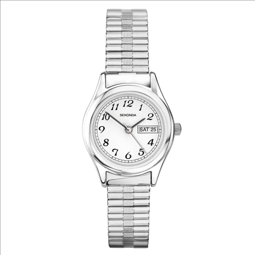 Sekonda Ladies Silver-Plated Expander Watch