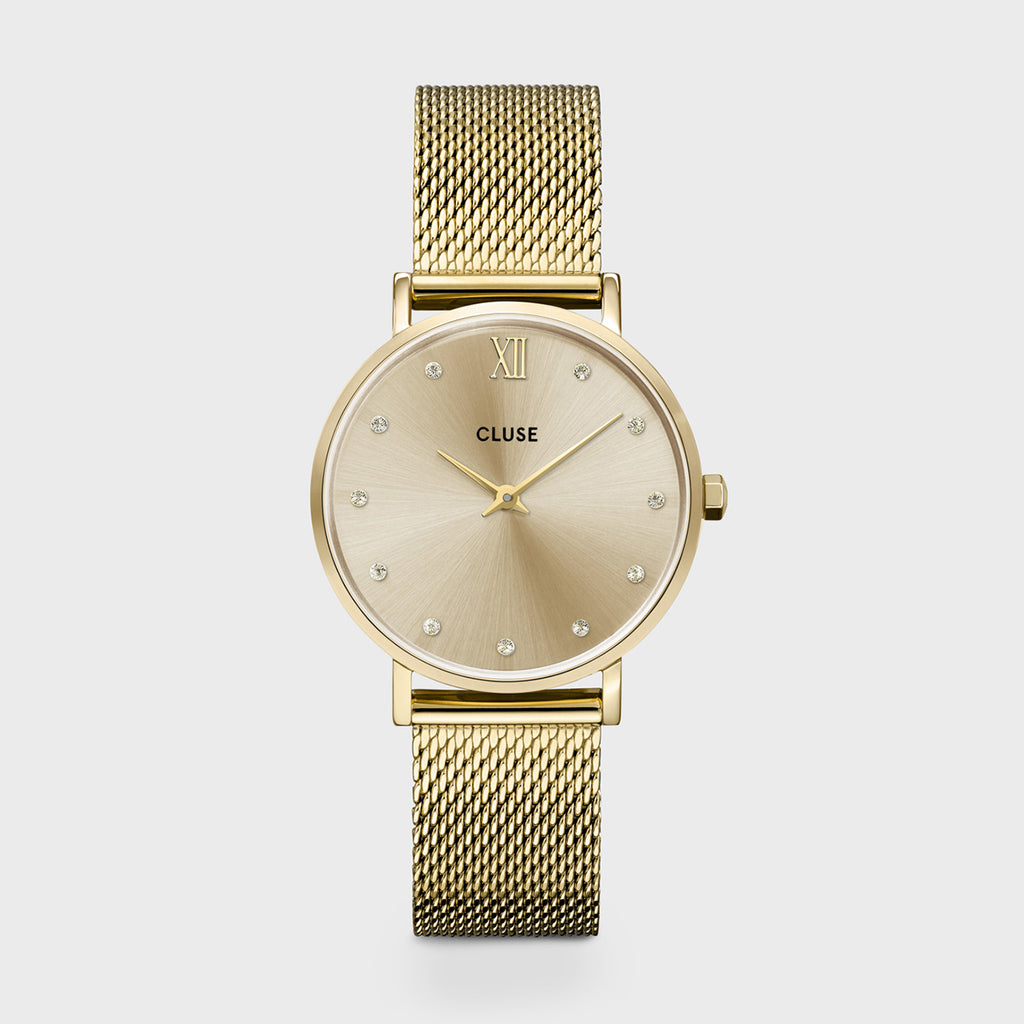 CLUSE Minuit Ladies Gold Plate Watch