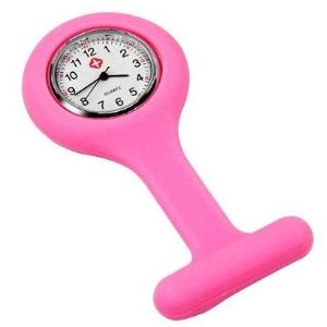 Pink Silicone Nurses Watch