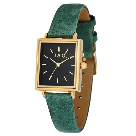 JAG Airlie Ladies Dress Watch With Green Suede Strap
