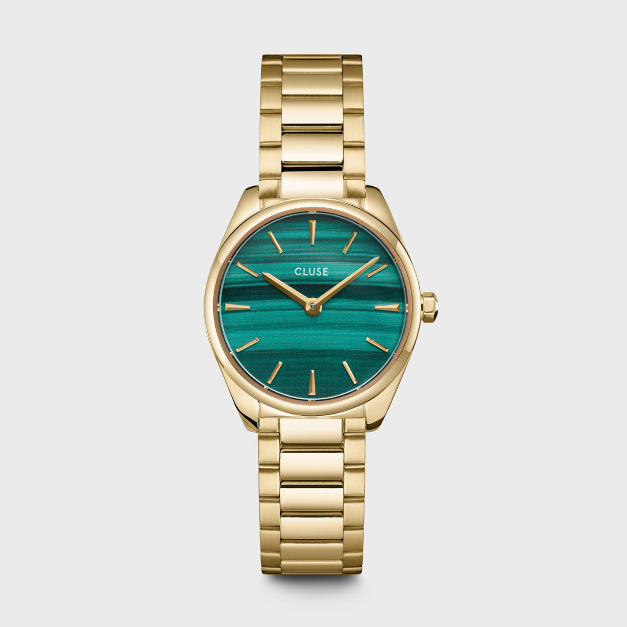 Green face gold online watch