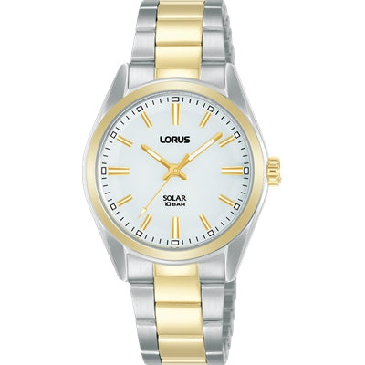 Lorus Ladies Lorus 2 Tone White Dial Sports Watch