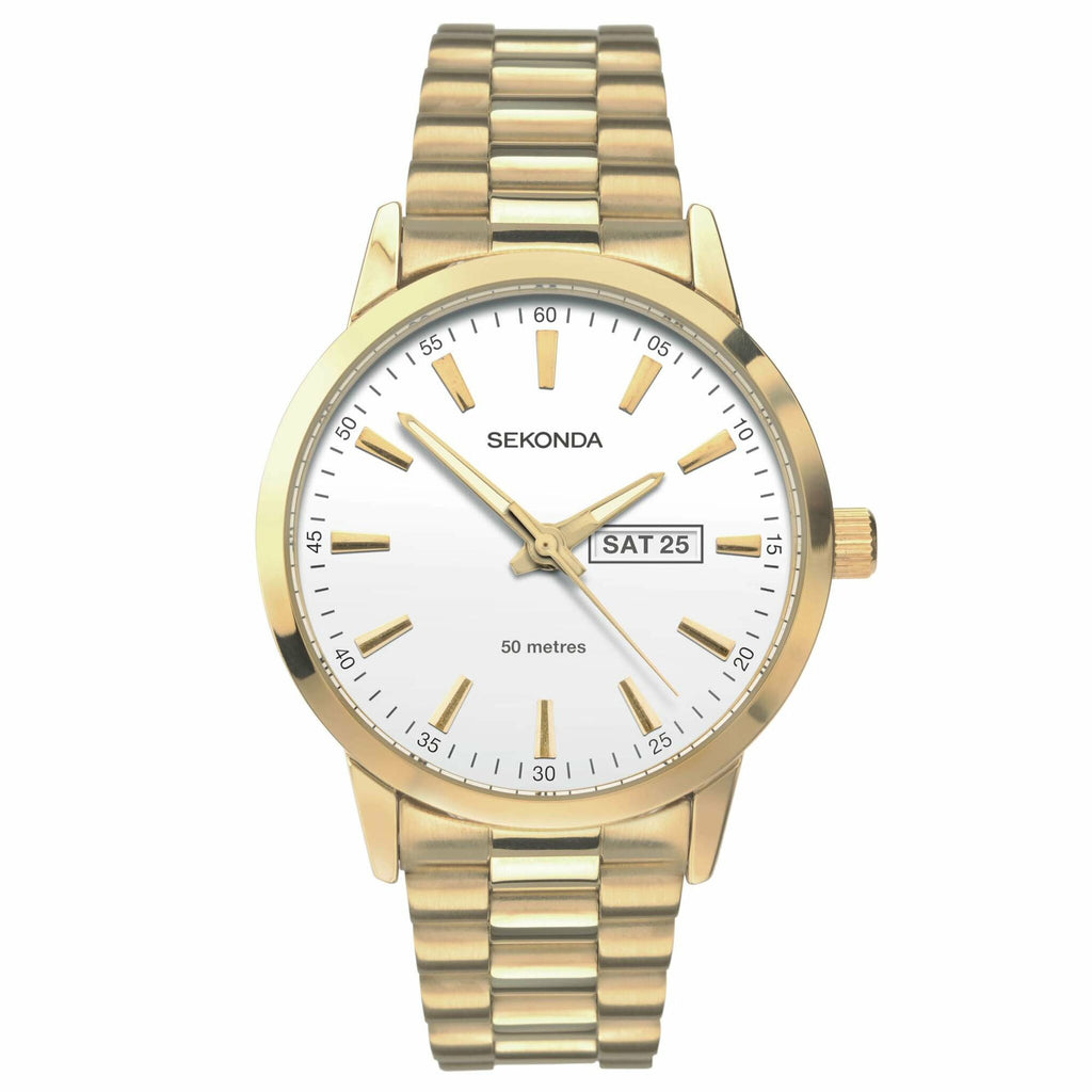 Sekonda Gents Gold Plate Dress Watch