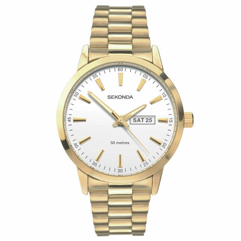 Sekonda Gents Gold Plate Dress Watch