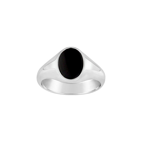 Sterling Silver Gents Onyx Ring