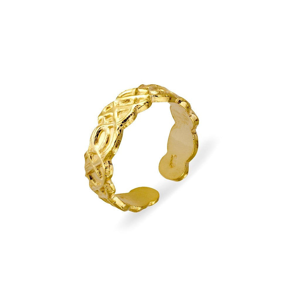 Sterling Silver Gold Plated Toe Ring
