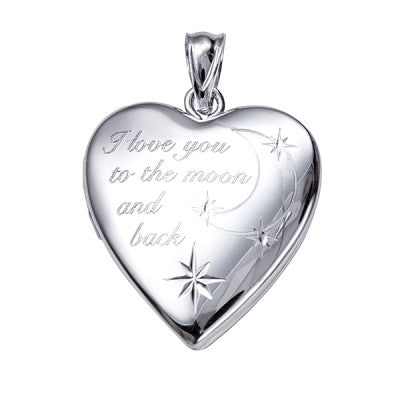 Love You to the Moon & Back Locket and Chain