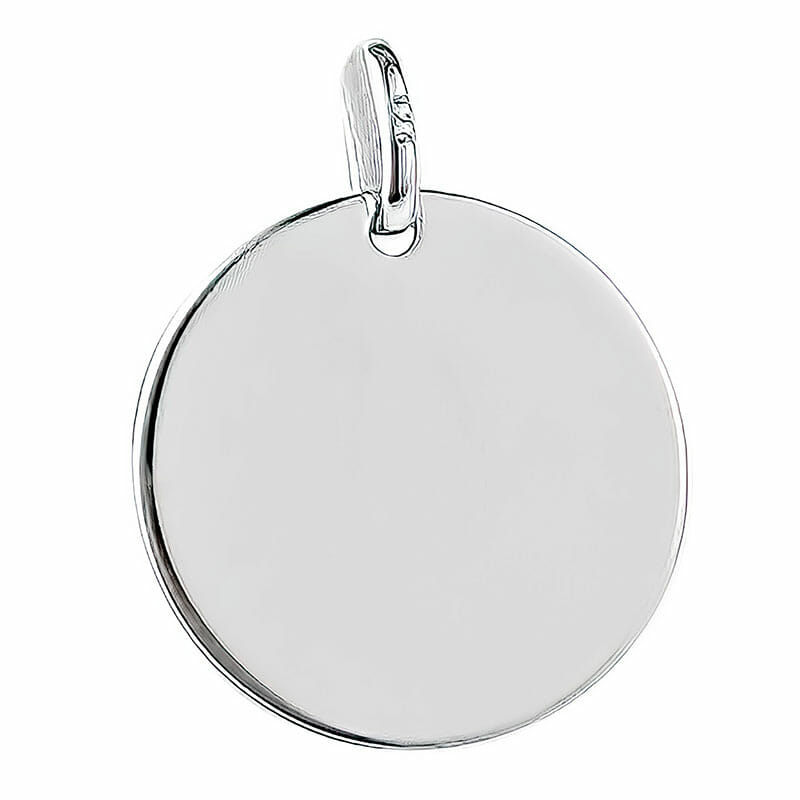 Sterling Silver Disc Pendant