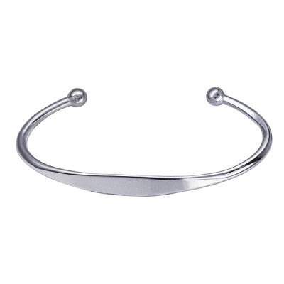 Sterling Silver Ladies Surf Bangle