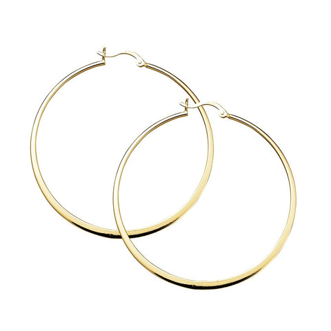 Silver Gold Plated Hoops