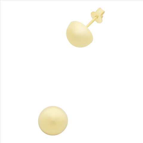 9ct Yellow Gold Silver Filled Studs