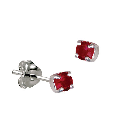 Sterling Silver July Birthstone Studs