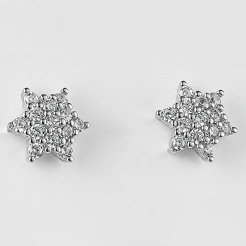 Sterling Silver Star Studs