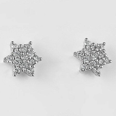 Sterling Silver Star Studs