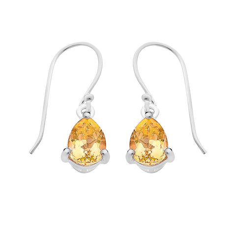 Sterling Silver Citrine Earrings