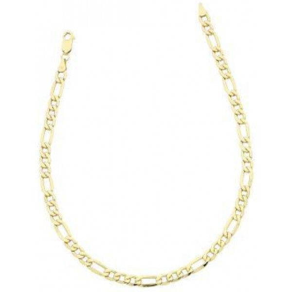 9ct gold silver filled chain 50cm.