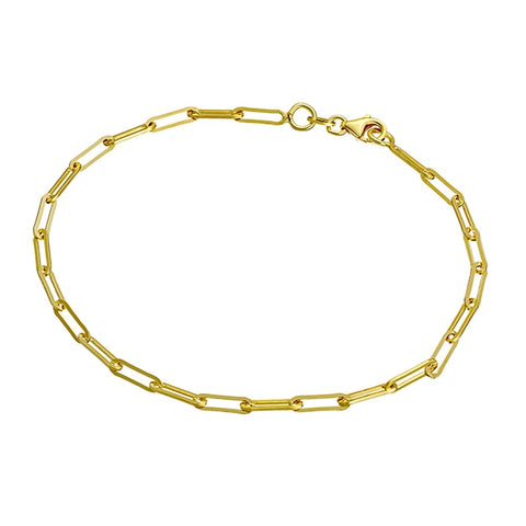 Silver Gold Plated Anklet