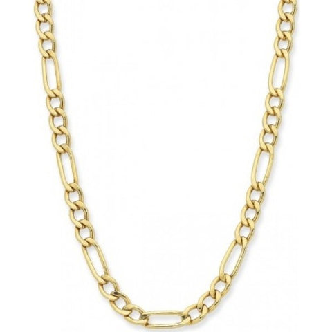 9ct Yellow Gold Silver Filled 50cm Figaro Chain