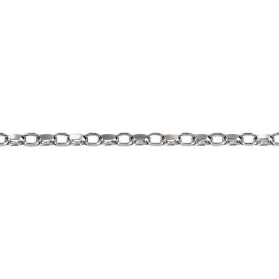 Sterling Silver 70cm Diamond Cut Oval Belcher Chain
