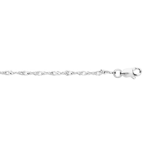 Sterling Silver Twist Anklet