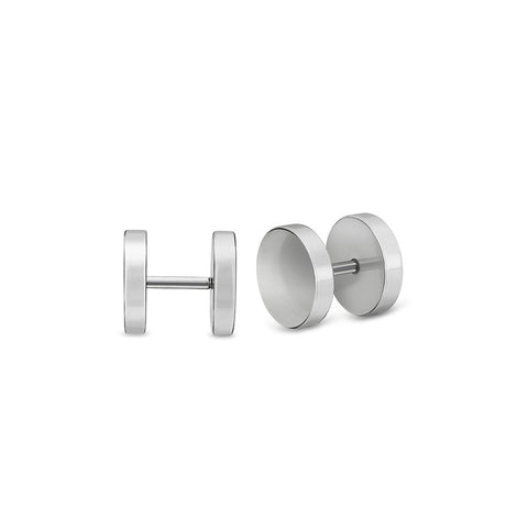 Stainless Steel Screw Back Circle Studs