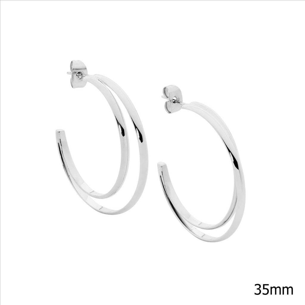 Stainless Steel Double Row Hoops