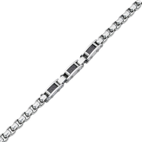 Stainless Steel Black Plated Bracelet