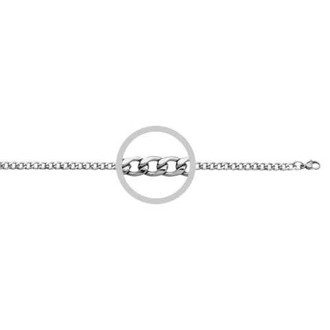 Stainless Steel 70cm Oval Curb Chain